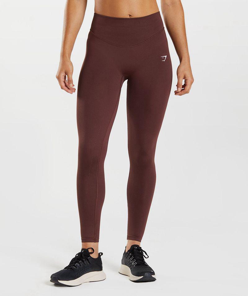 Gymshark Sweat Seamless Sculpt Leggings Női Bordó  Hungary |  IMWKR-3125