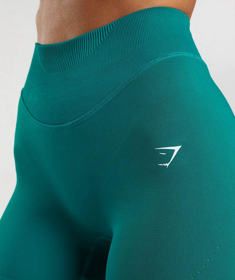 Gymshark Sweat Seamless Sculpt Rövidnadrág Női Türkiz  Hungary |  NQFDX-9038