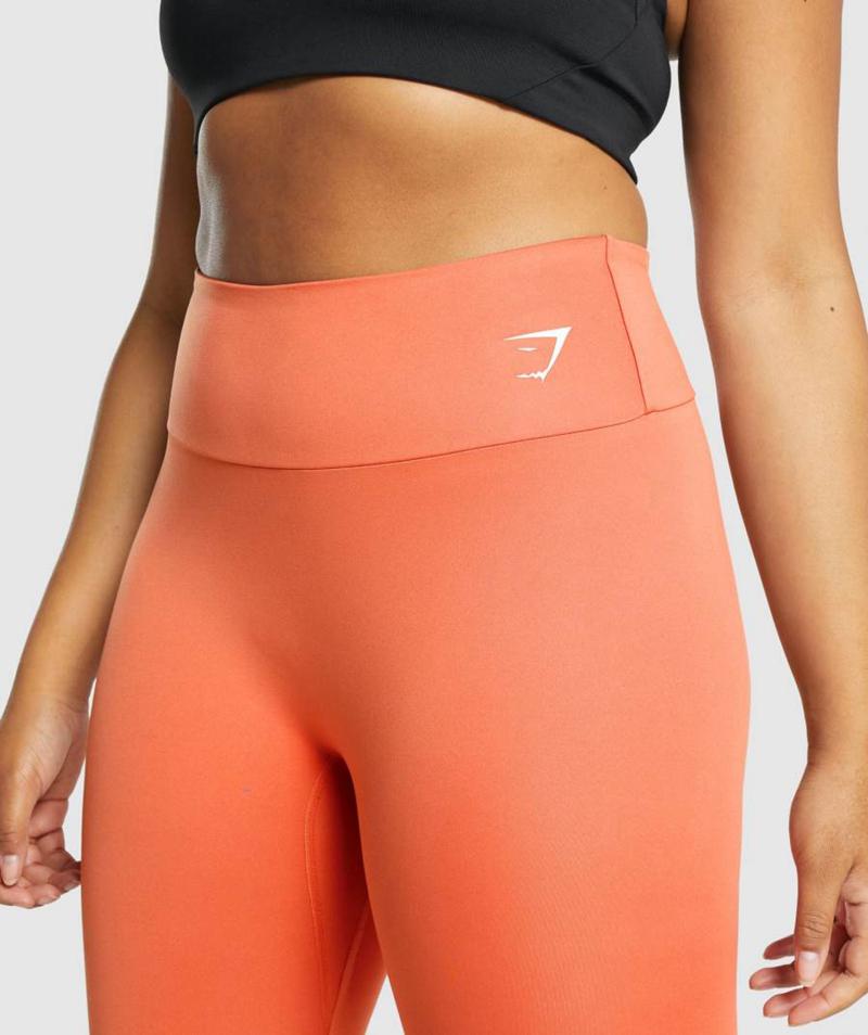 Gymshark Training 7/8 Leggings Női Narancssárga  Hungary |  TNFJC-3905