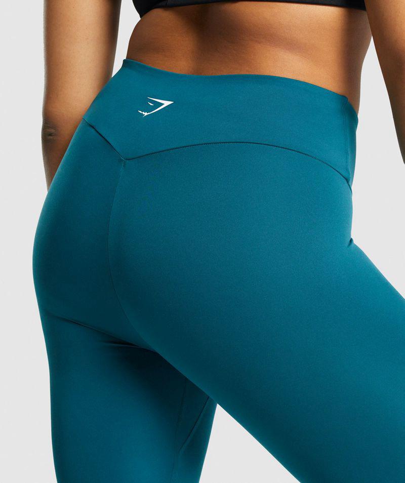 Gymshark Training 7/8 Leggings Női Türkiz  Hungary |  BCIEL-6341