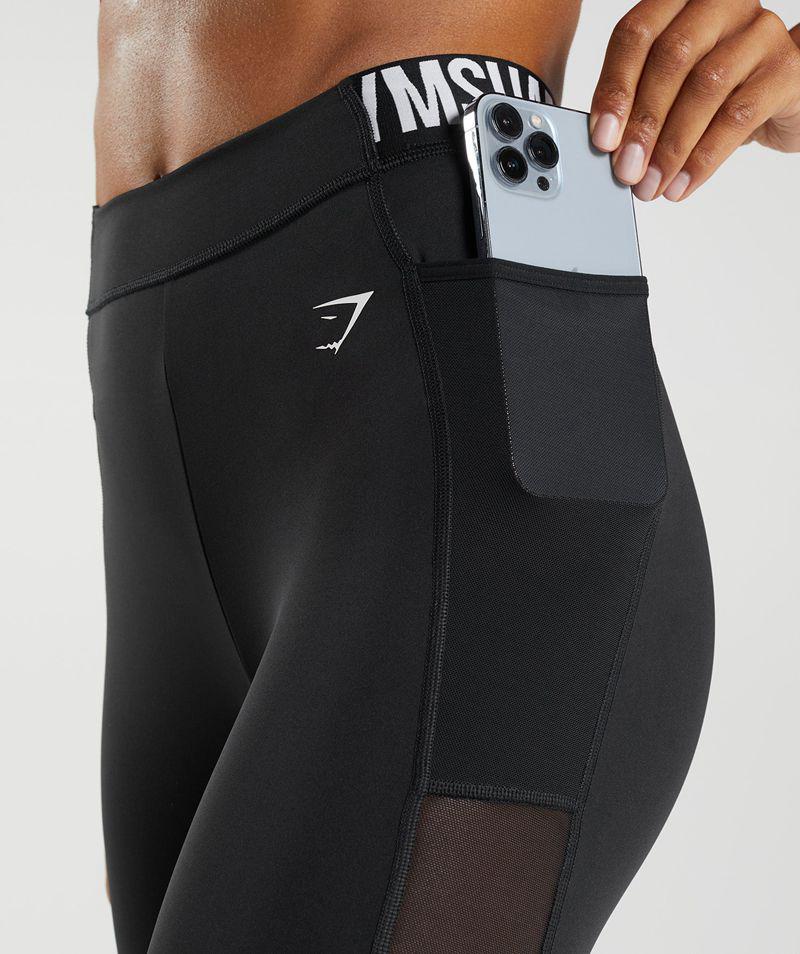 Gymshark Training Brandmark Leggings Női Fekete  Hungary |  XINYV-2195