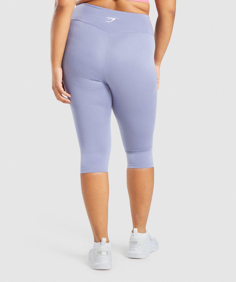 Gymshark Training Cropped Leggings Női Világos Kék  Hungary |  CQNPA-0358