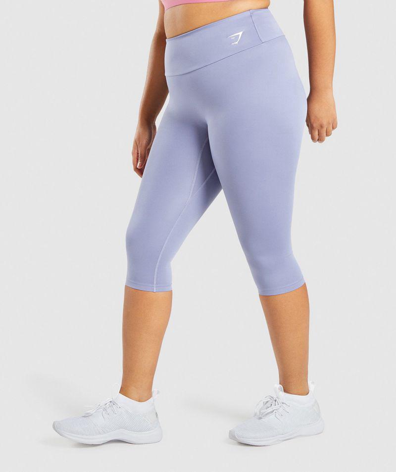 Gymshark Training Cropped Leggings Női Világos Kék  Hungary |  CQNPA-0358