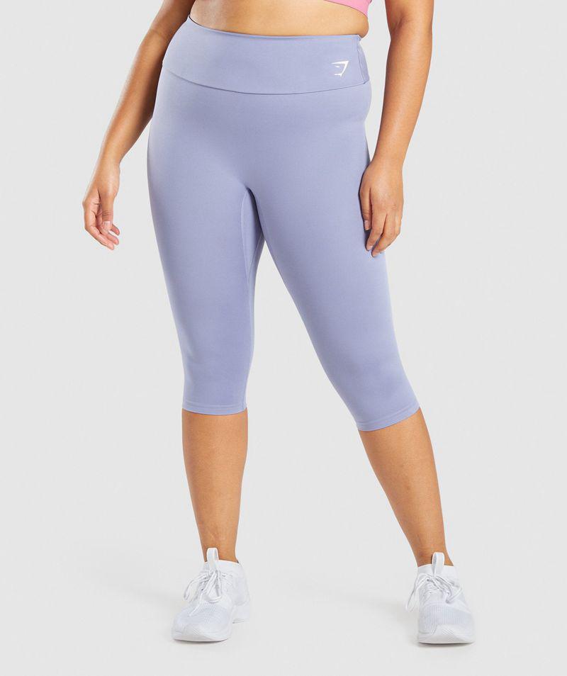 Gymshark Training Cropped Leggings Női Világos Kék  Hungary |  CQNPA-0358