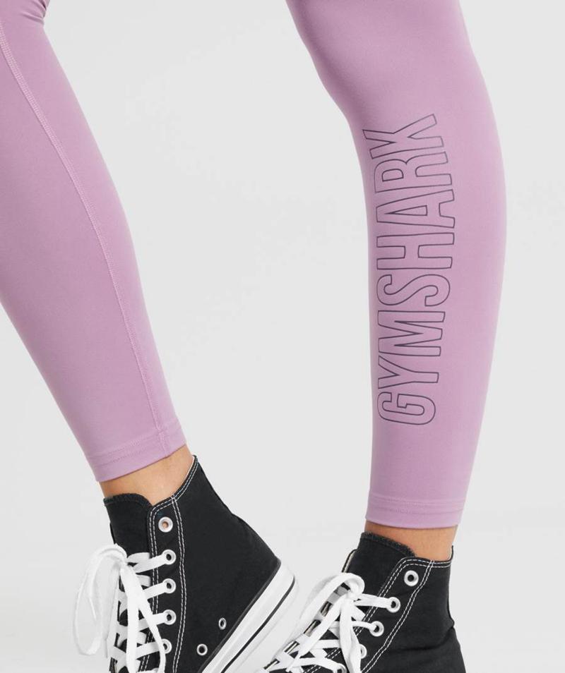 Gymshark Training Grafika Leggings Női Lila  Hungary |  XERJN-6870