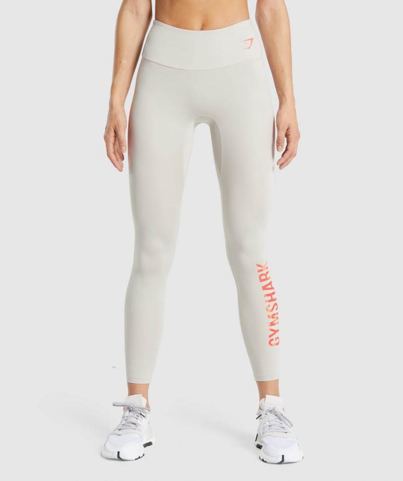 Gymshark Training Grafika Leggings Női Szürke  Hungary |  UIJDZ-2481