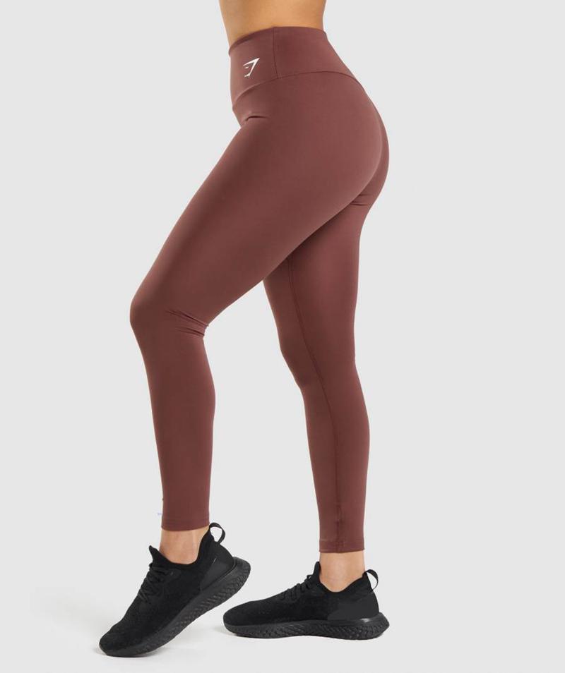 Gymshark Training Leggings Női Rózsaszín Barna  Hungary |  SHACP-9107