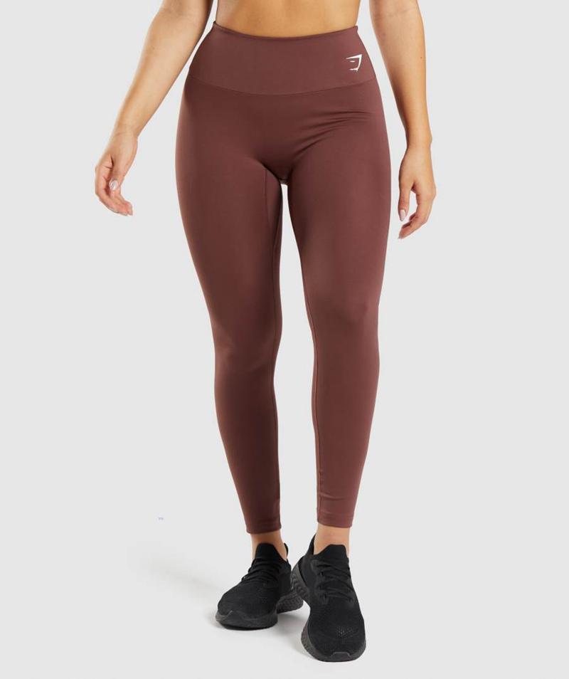 Gymshark Training Leggings Női Rózsaszín Barna  Hungary |  SHACP-9107