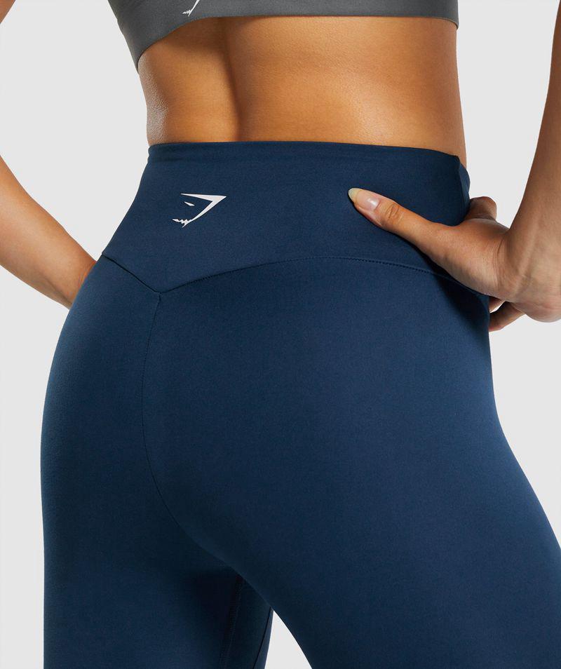 Gymshark Training Leggings Női Sötétkék  Hungary |  TYQPN-5719