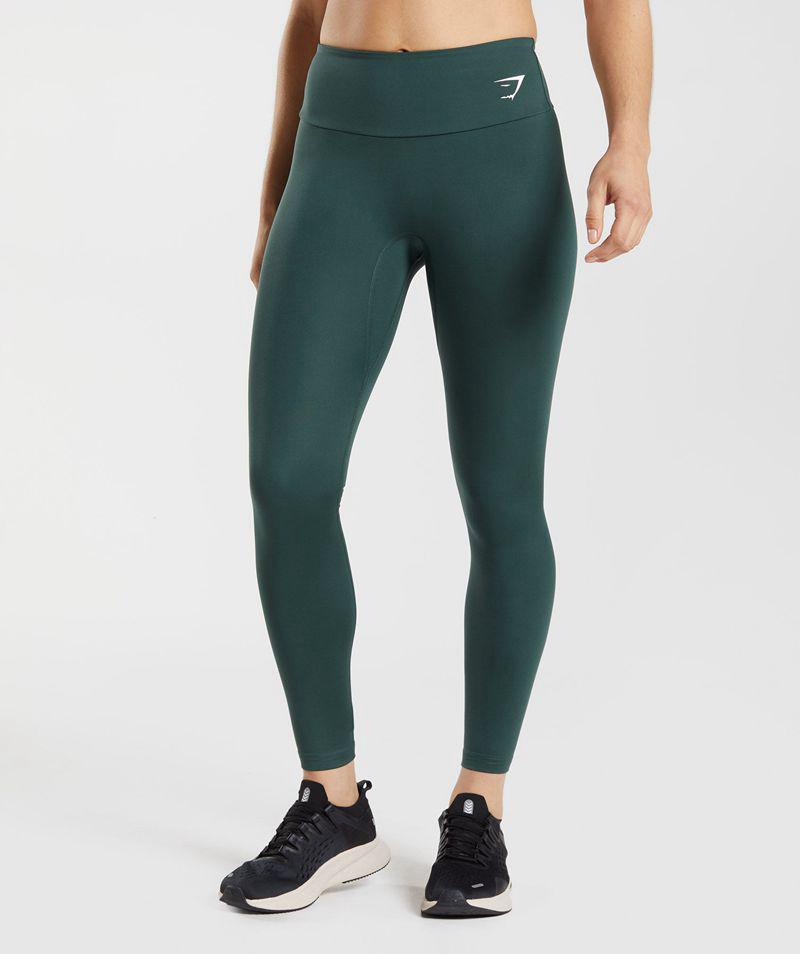 Gymshark Training Leggings Női Zöld  Hungary |  TOAHW-8563