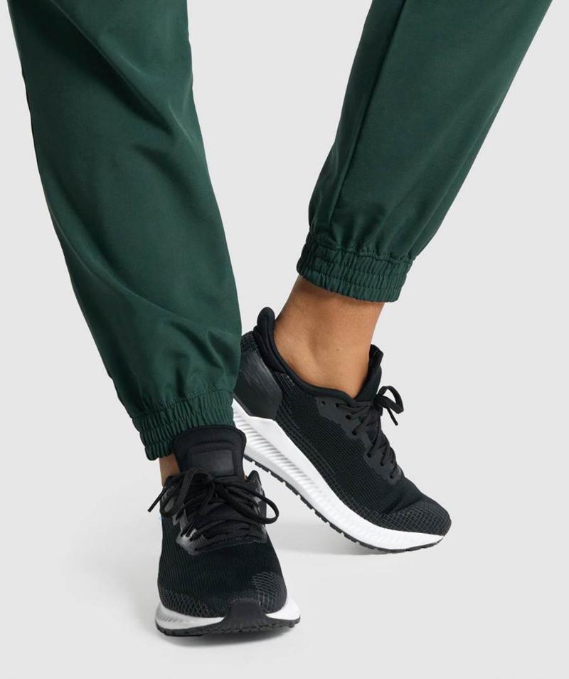 Gymshark Training Woven Jogger Nadrág Női Sötétzöld  Hungary |  YKAOR-4528