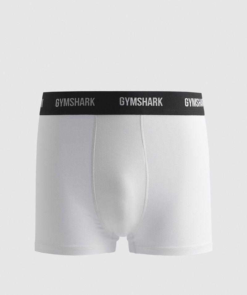 Gymshark Trunk 2pk Fehérnemű Férfi Fehér  Hungary |  IJUCY-2063