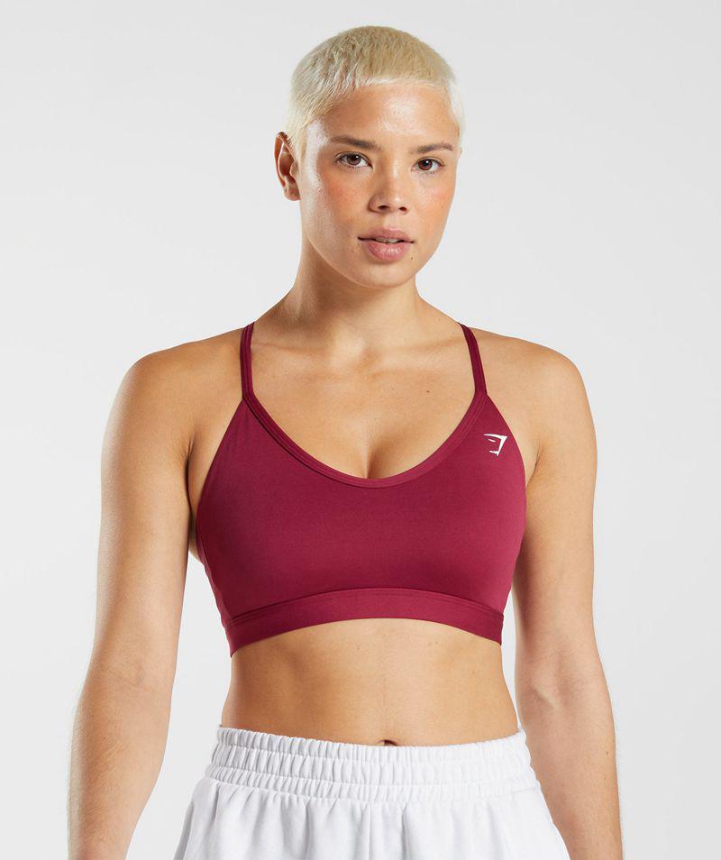 Gymshark V Neck Sportmelltartó Női Rózsaszín  Hungary |  IZFBX-1590