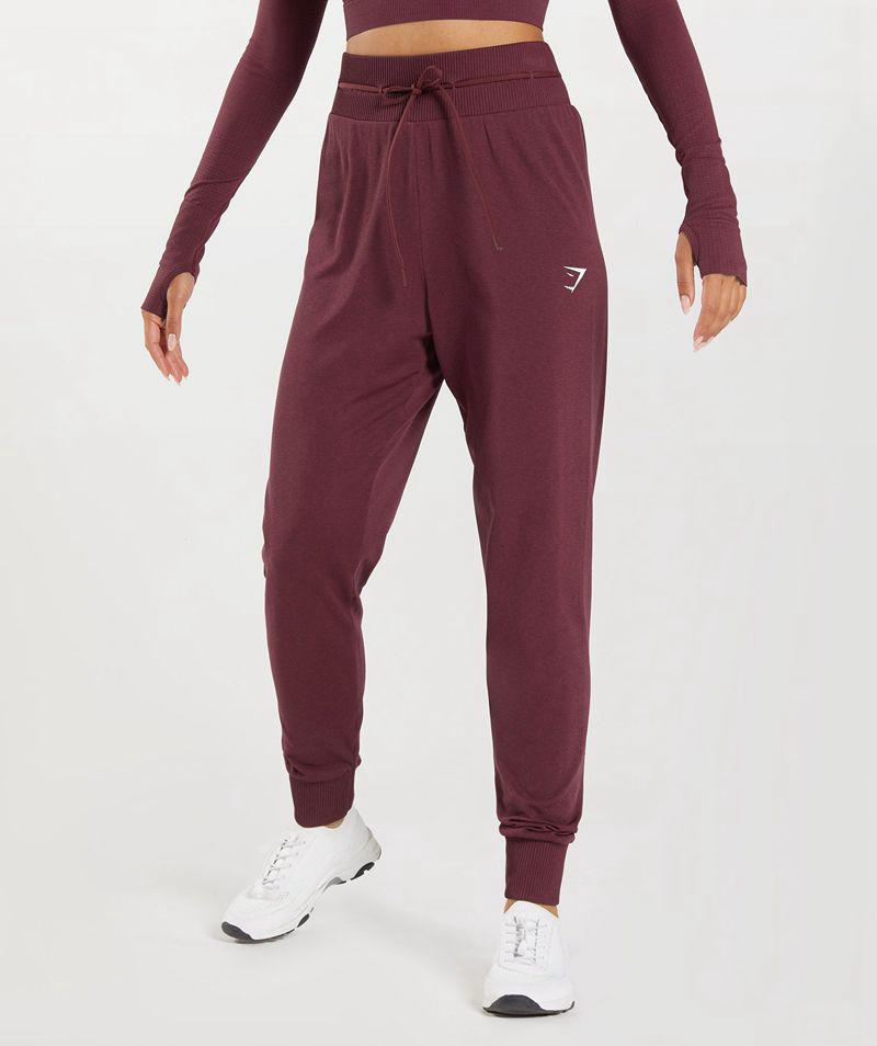 Gymshark Vital Seamless 2.0 Jogger Nadrág Női Bordó  Hungary |  PDTLQ-0831