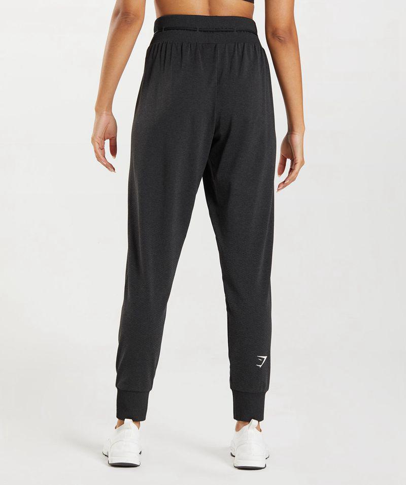 Gymshark Vital Seamless 2.0 Jogger Nadrág Női Fekete  Hungary |  QTWSE-9571