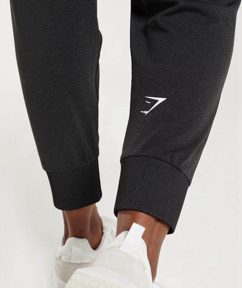 Gymshark Vital Seamless 2.0 Jogger Nadrág Női Fekete  Hungary |  QTWSE-9571