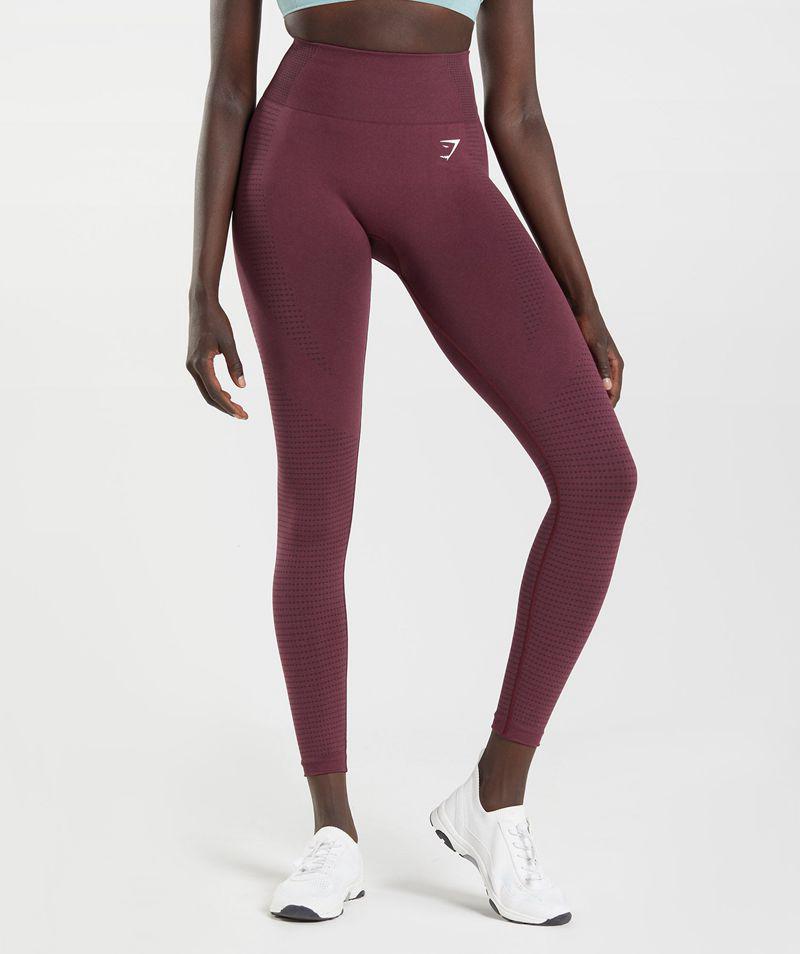 Gymshark Vital Seamless 2.0 Leggings Női Bordó  Hungary |  BRKGJ-9631