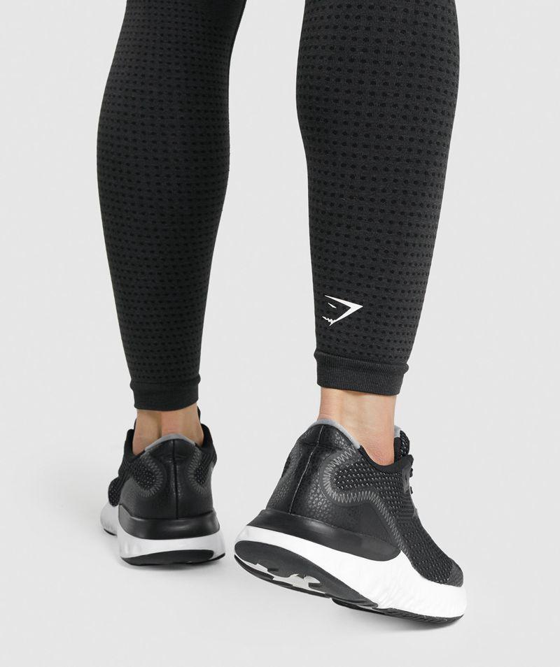 Gymshark Vital Seamless 2.0 Leggings Női Fekete  Hungary |  EWTDK-1608