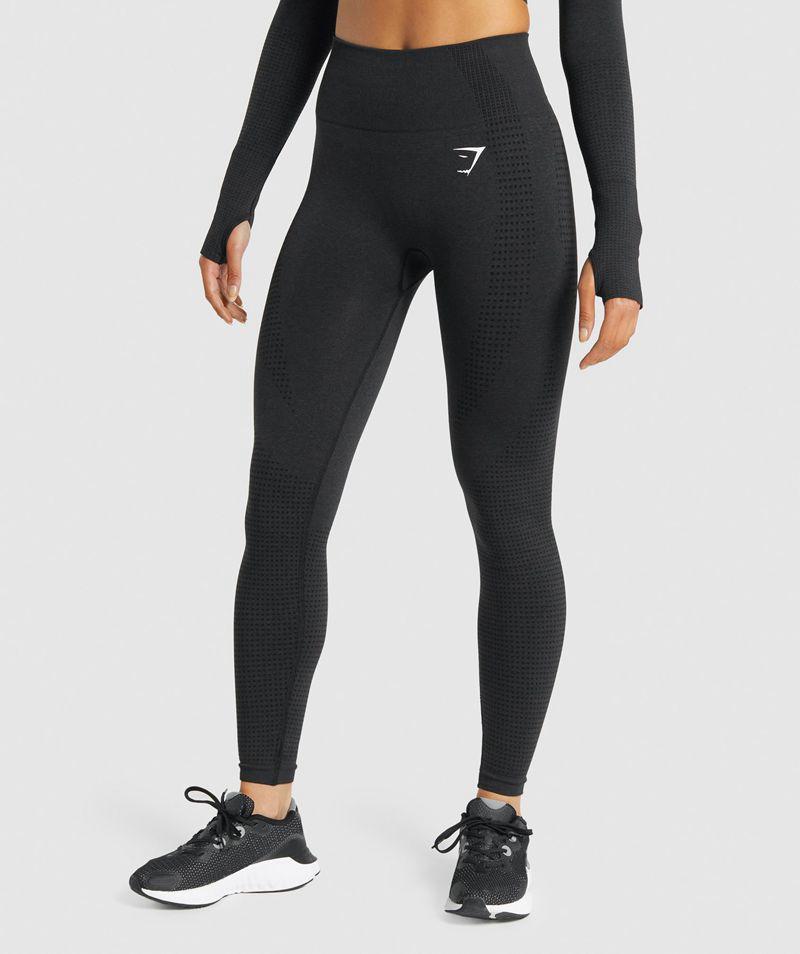 Gymshark Vital Seamless 2.0 Leggings Női Fekete  Hungary |  EWTDK-1608