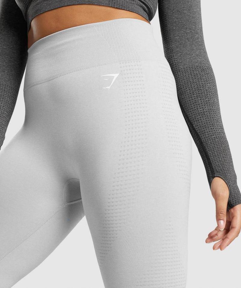 Gymshark Vital Seamless 2.0 Leggings Női Világos Szürke  Hungary |  PYOTD-4035