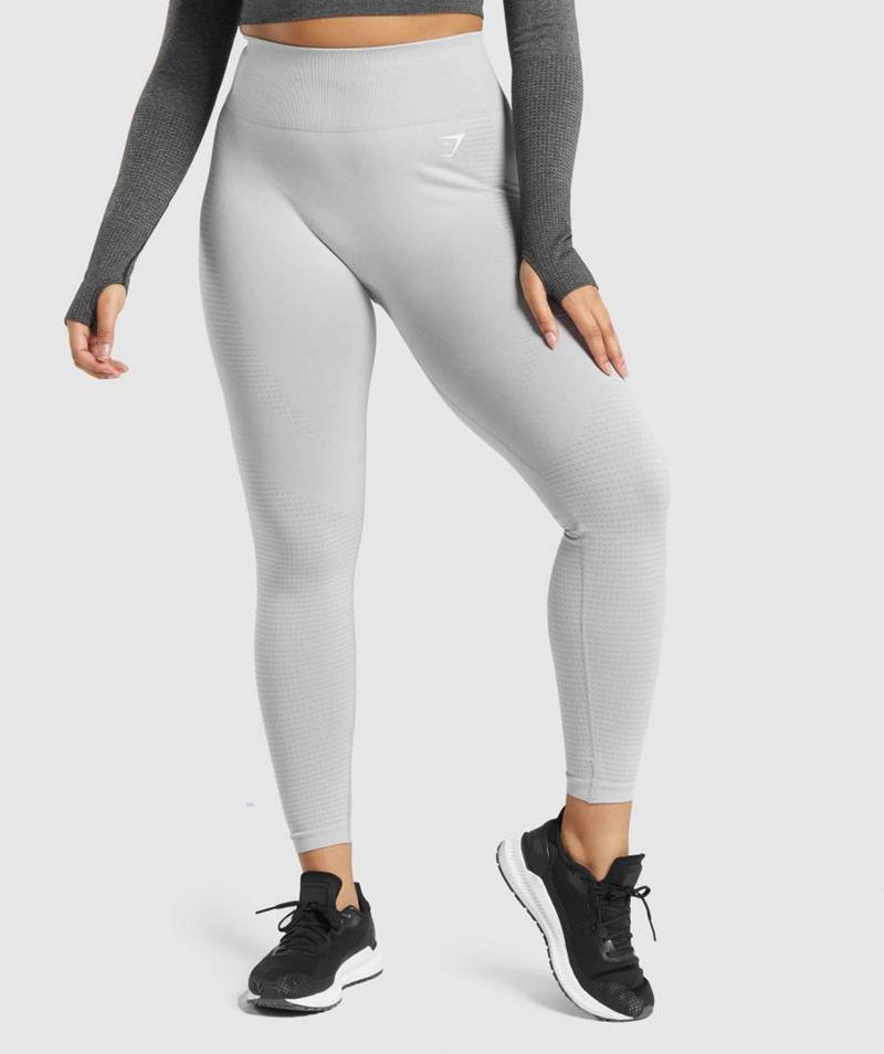 Gymshark Vital Seamless 2.0 Leggings Női Világos Szürke  Hungary |  PYOTD-4035