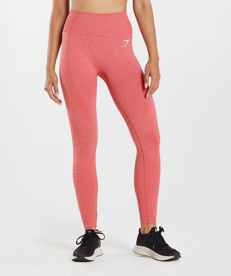 Gymshark Vital Seamless 2.0 Leggings Női Piros  Hungary |  RDSHM-7390