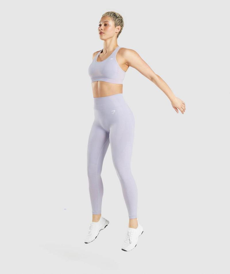 Gymshark Vital Seamless 2.0 Leggings Női Szürke Kék  Hungary |  TGVEB-7892