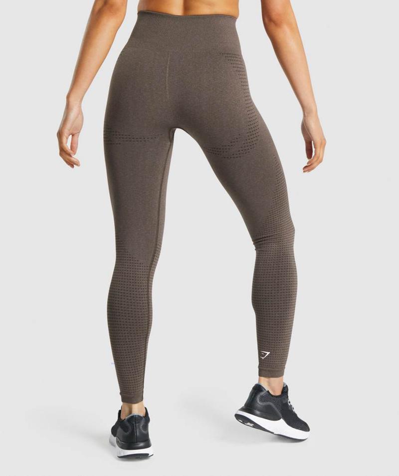 Gymshark Vital Seamless 2.0 Leggings Női Barna  Hungary |  UWGED-6742