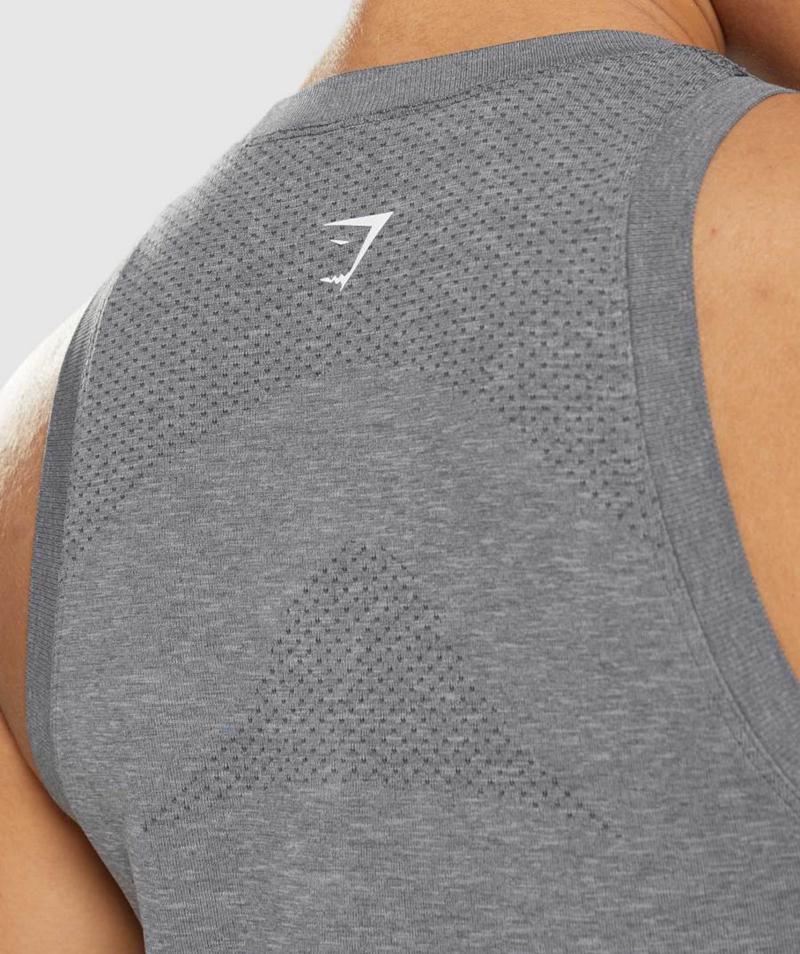 Gymshark Vital Seamless 2.0 Light Ujjatlan Póló Női Szürke  Hungary |  EXZAF-5371