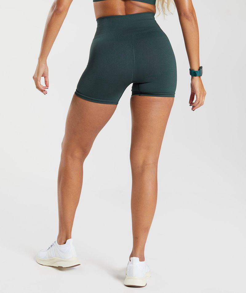 Gymshark Vital Seamless 2.0 Rövidnadrág Női Zöld  Hungary |  EAIMG-6320