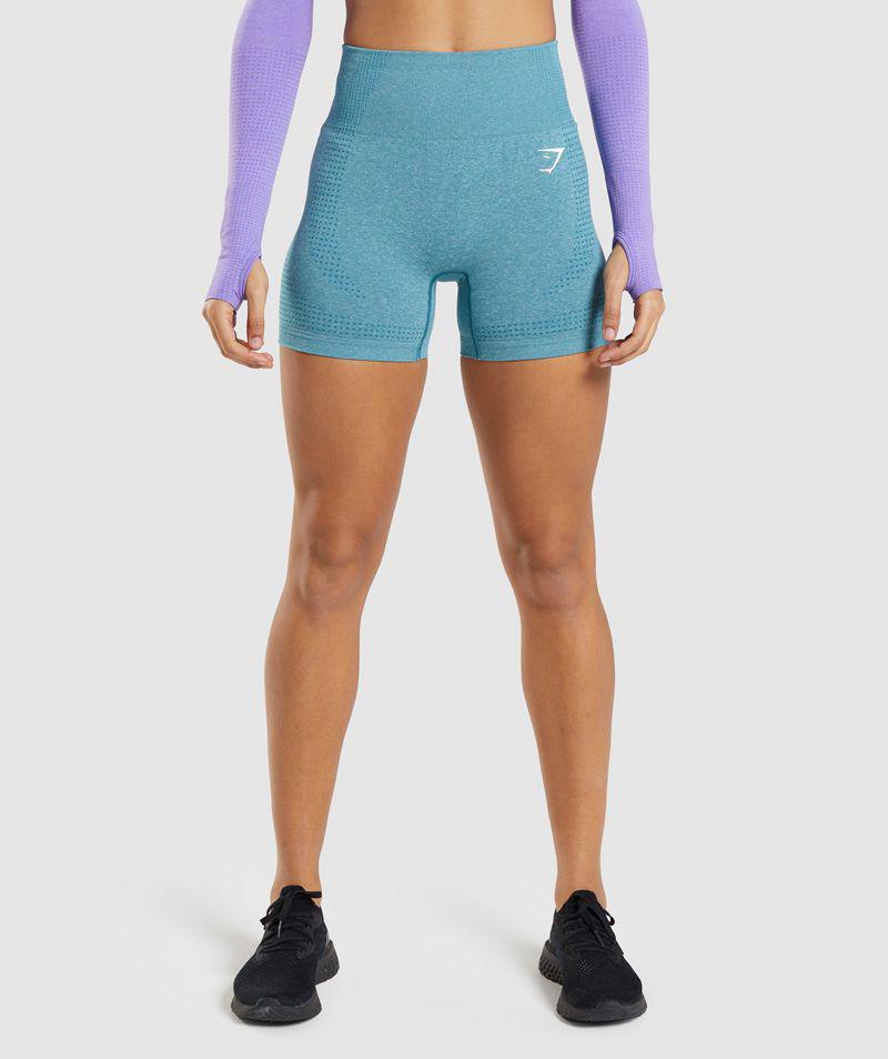 Gymshark Vital Seamless 2.0 Rövidnadrág Női Kék  Hungary |  HQRGM-6738