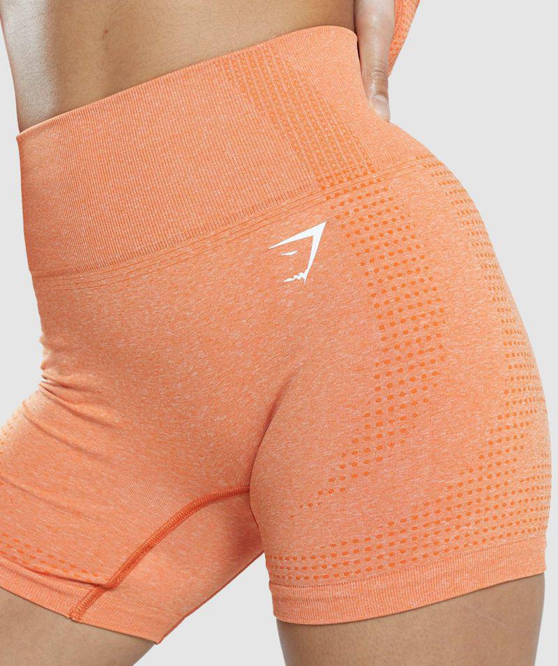 Gymshark Vital Seamless 2.0 Rövidnadrág Női Narancssárga  Hungary |  QDREA-9634