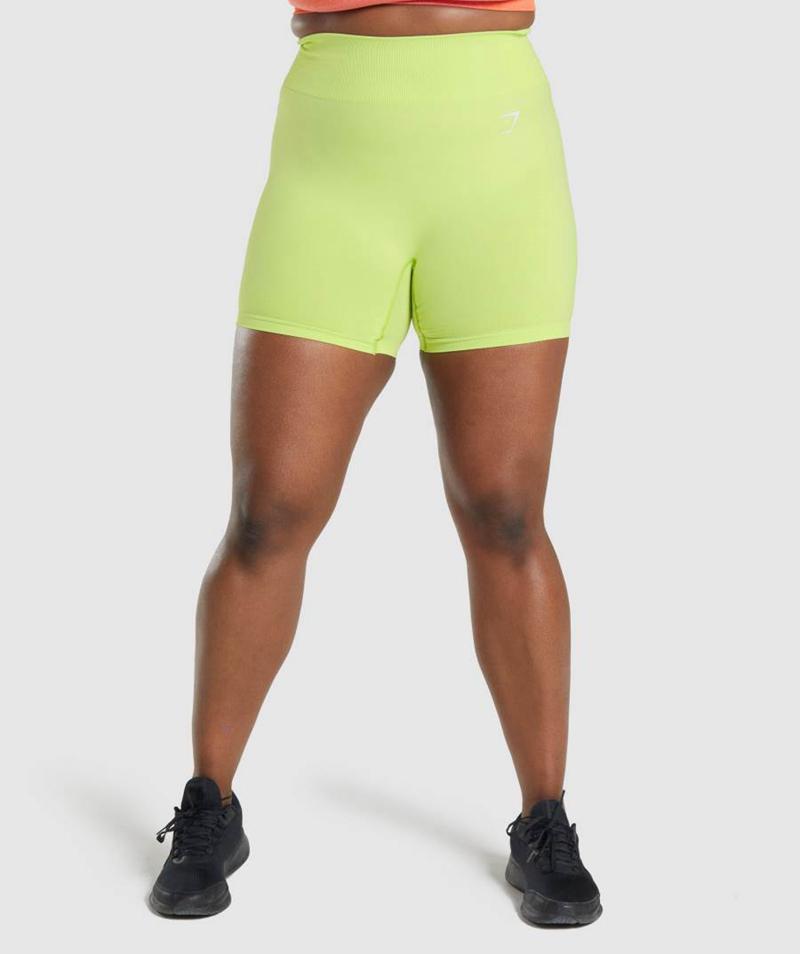 Gymshark Vital Seamless 2.0 Rövidnadrág Női Sárga  Hungary |  SCAKY-4039