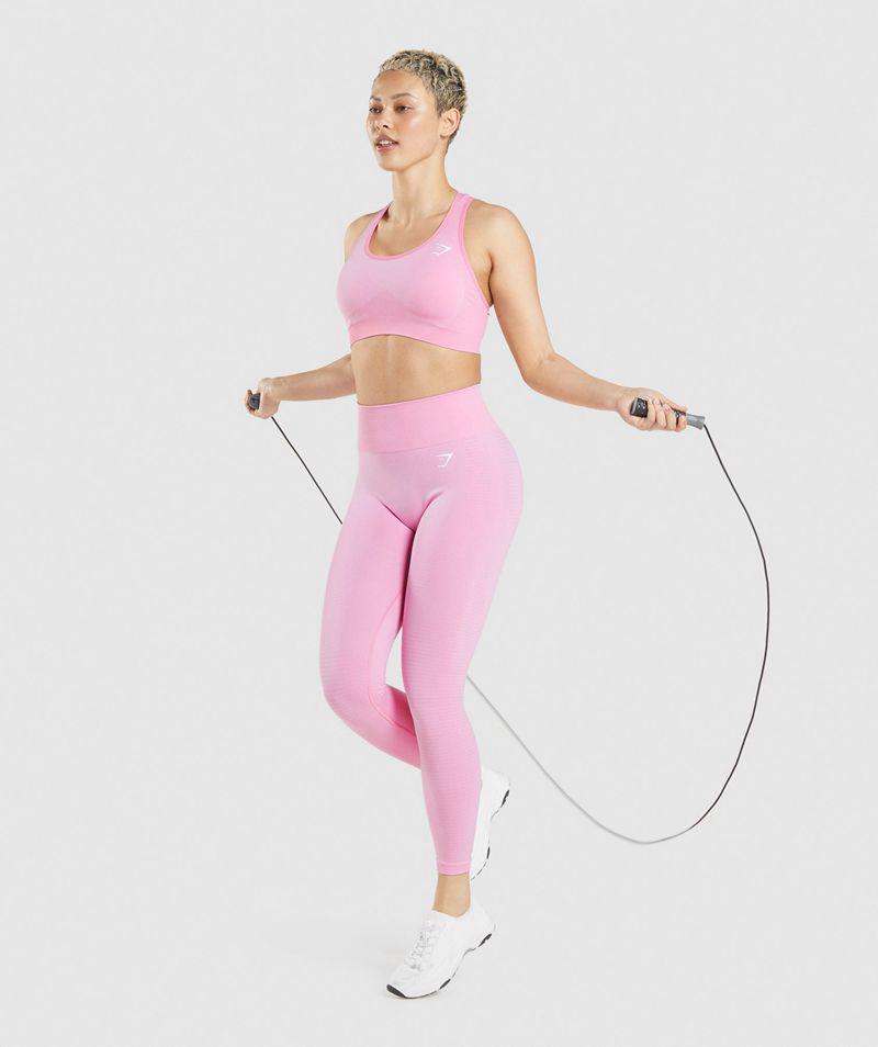 Gymshark Vital Seamless 2.0 Sportmelltartó Női Rózsaszín  Hungary |  UHONR-7139