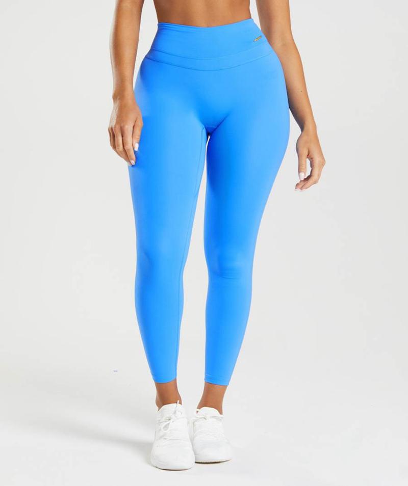 Gymshark Whitney High Rise Leggings Női Kék  Hungary |  GYIQA-8217