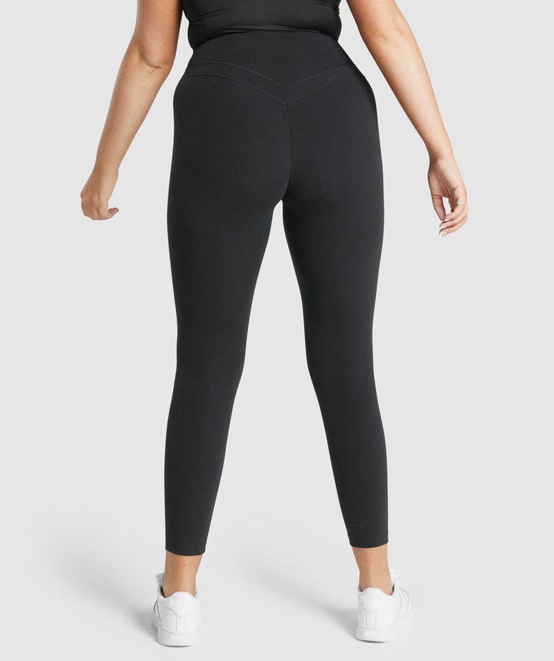 Gymshark Whitney High Rise Leggings Női Fekete  Hungary |  URWVM-5780