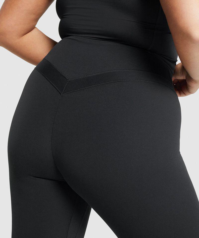 Gymshark Whitney High Rise Leggings Női Fekete  Hungary |  URWVM-5780