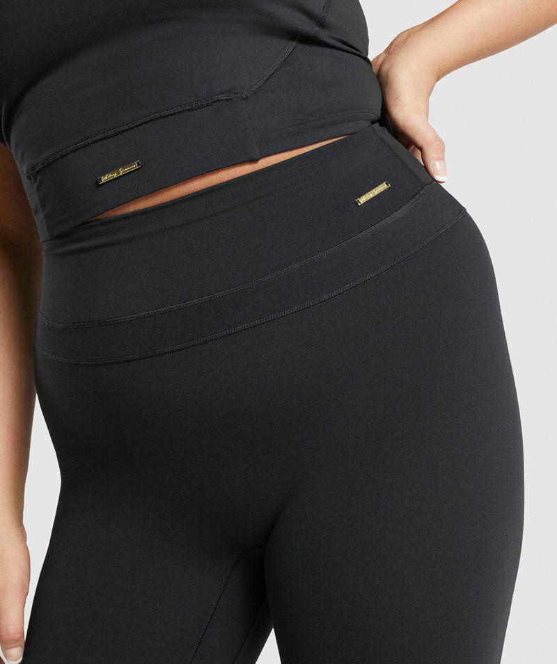 Gymshark Whitney High Rise Leggings Női Fekete  Hungary |  URWVM-5780