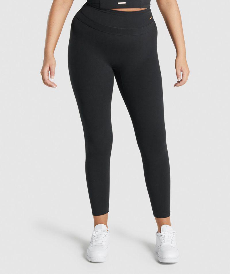 Gymshark Whitney High Rise Leggings Női Fekete  Hungary |  URWVM-5780