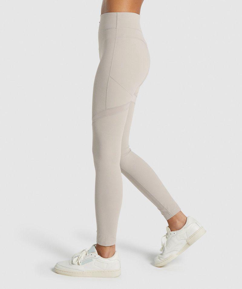 Gymshark Whitney Mesh Leggings Női Szürke  Hungary |  KNMGP-0865