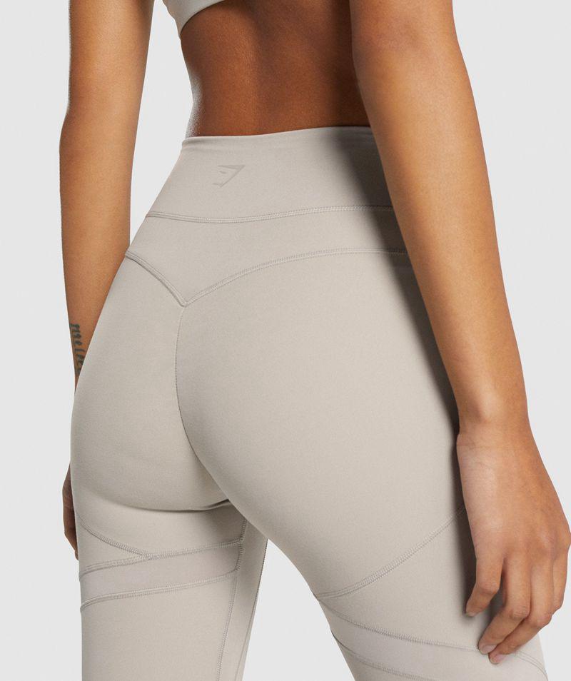 Gymshark Whitney Mesh Leggings Női Szürke  Hungary |  KNMGP-0865