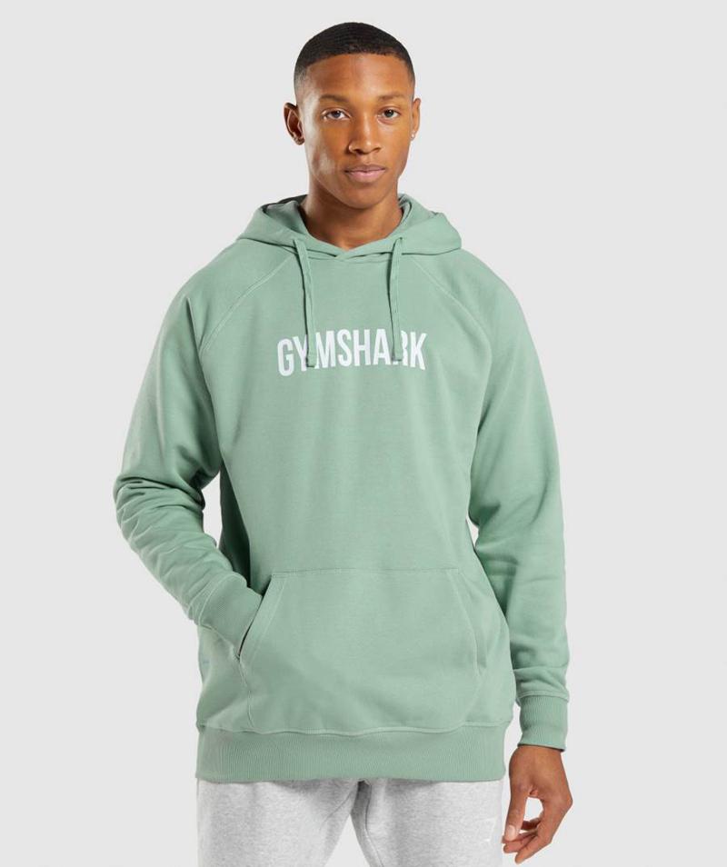 Gymshark Apollo Kapucnis Pulóver Férfi Kék Hungary | BHIMX-8627