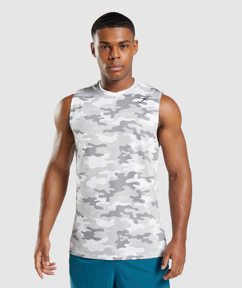 Gymshark Arrival Ujjatlan T-Shirts Férfi Világos Szürke Hungary | PCJIV-1043