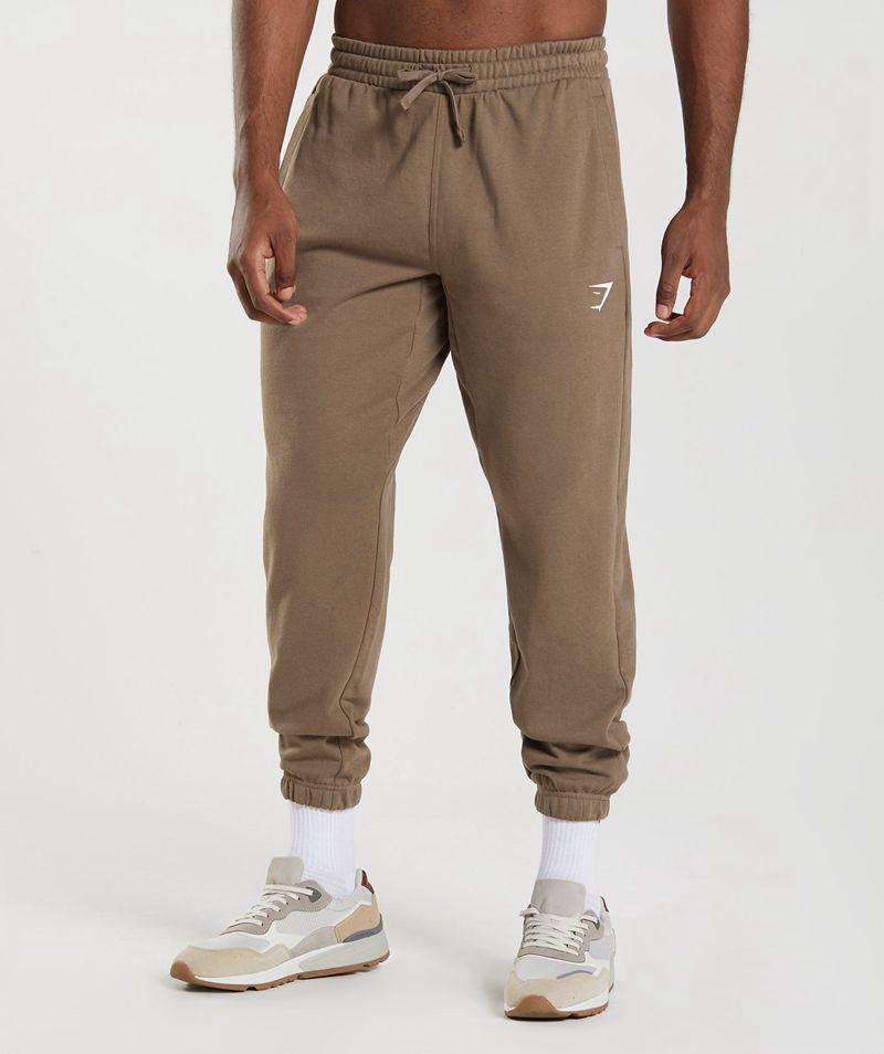 Gymshark Essential Oversized Jogger Nadrág Férfi Barna Hungary | WMURE-1648