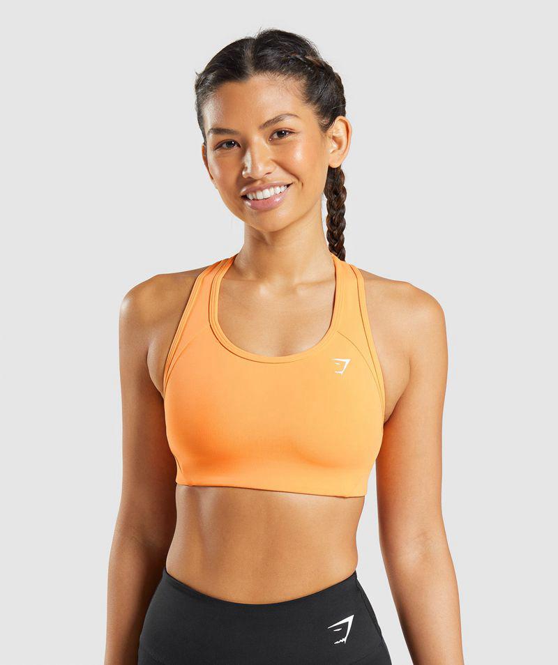 Gymshark Essential Racer Back Sportmelltartó Női Narancssárga Hungary | RZJFT-4381