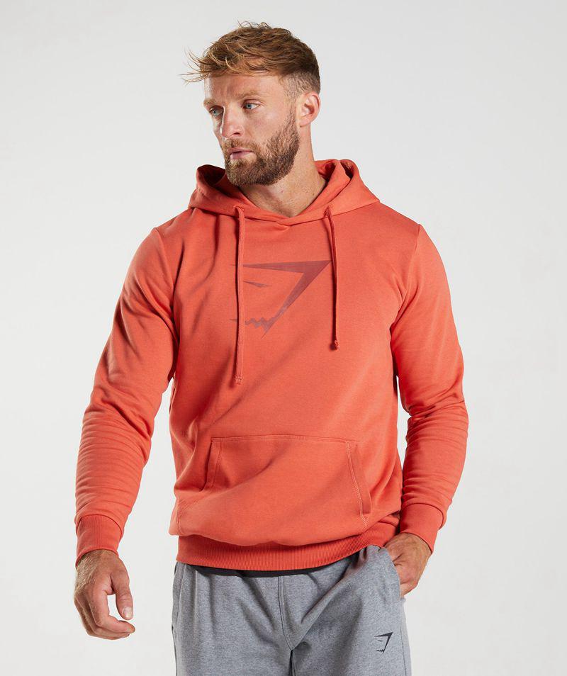 Gymshark Sharkhead Infill Kapucnis Pulóver Férfi Piros Hungary | VSYJF-0819