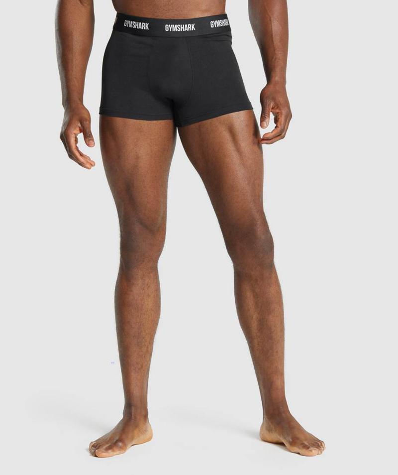 Gymshark Trunk 2pk Fehérnemű Férfi Fekete Hungary | AWDYI-2193