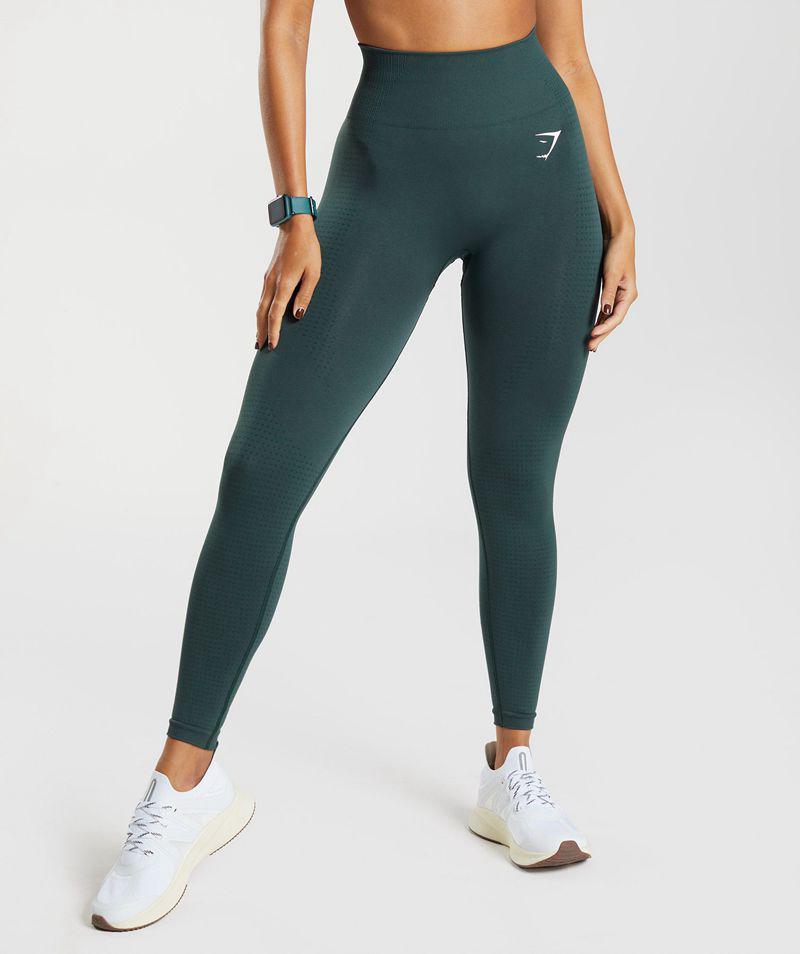 Gymshark Vital Seamless 2.0 Leggings Női Zöld Hungary | OSIGL-7039